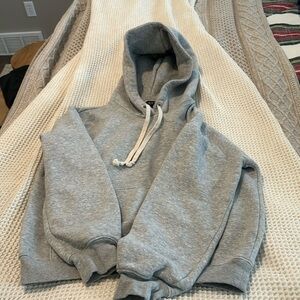 Light grey J crew hoodie